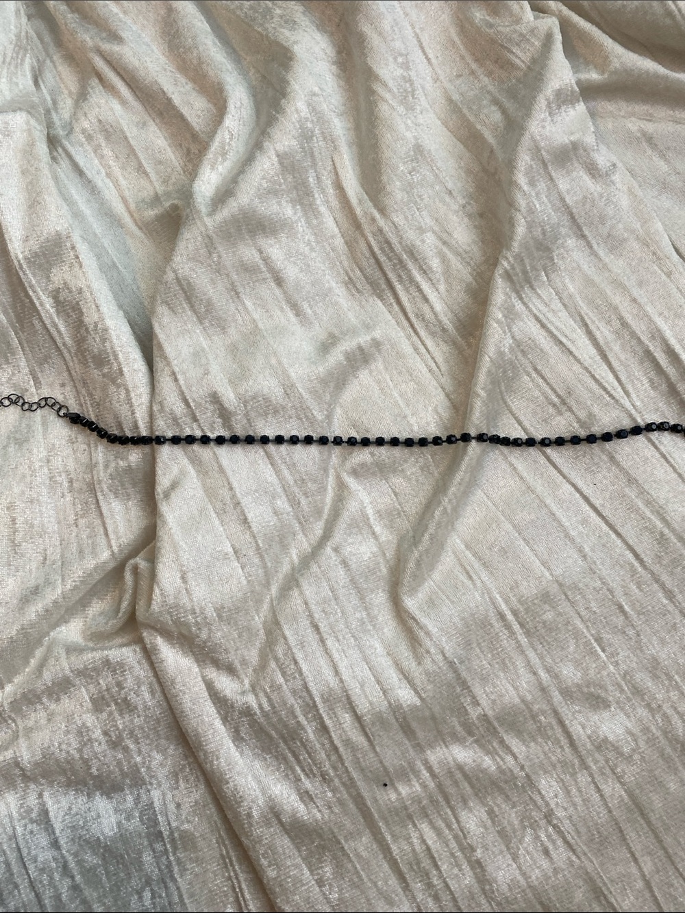 Whimsigoth Black Beaded Choker - Women Jewelry